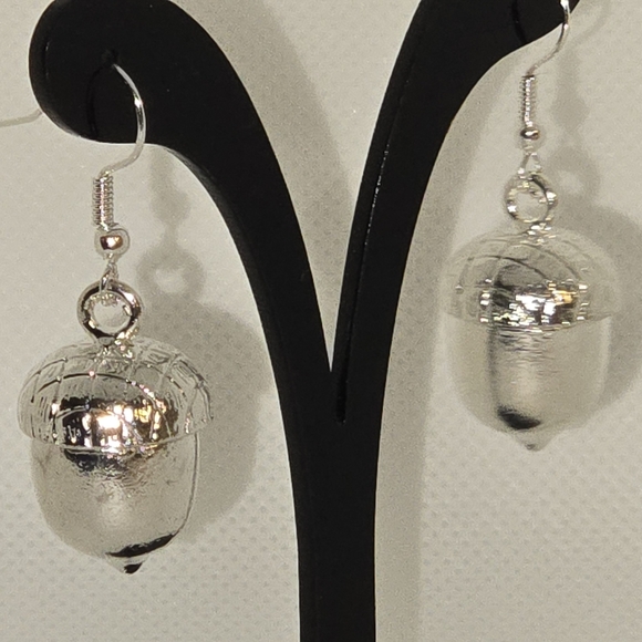 Acorn earrings - silver-tone - Picture 2 of 7
